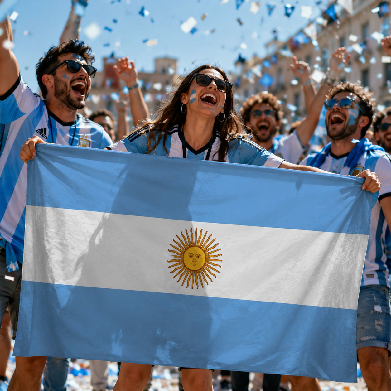 Argentina 2026 World Cup Rectangular Wearable Fan Flag 90x150 cm