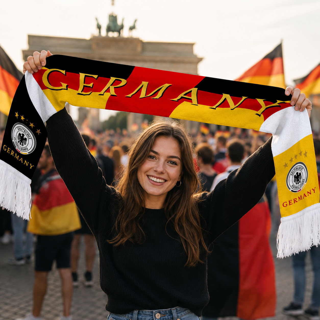 Germany 2026 World Cup Football Fan Scarf National Team Supporter Scarf
