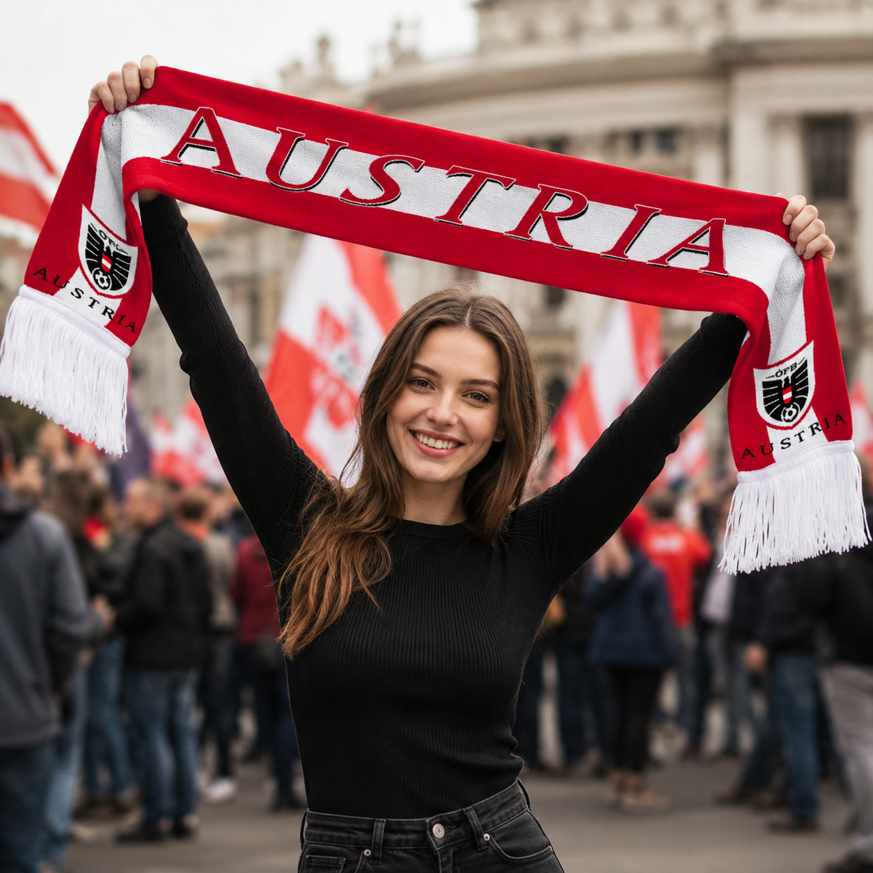 World Cup 2026 Austria National Team Fan Scarf Supporter Scarf