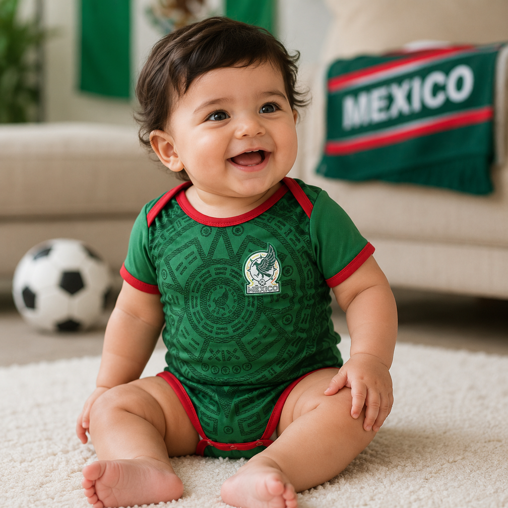 Mexico 2026 World Cup Infant Football Romper Bodysuit Home Away