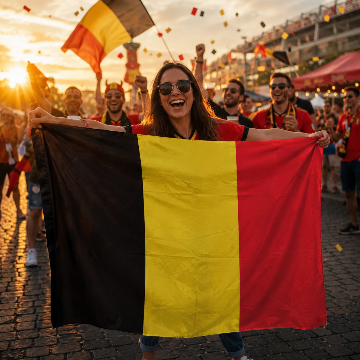 Belgium World Cup 2026 Wearable Body Flag 90x150 cm Fan Flag