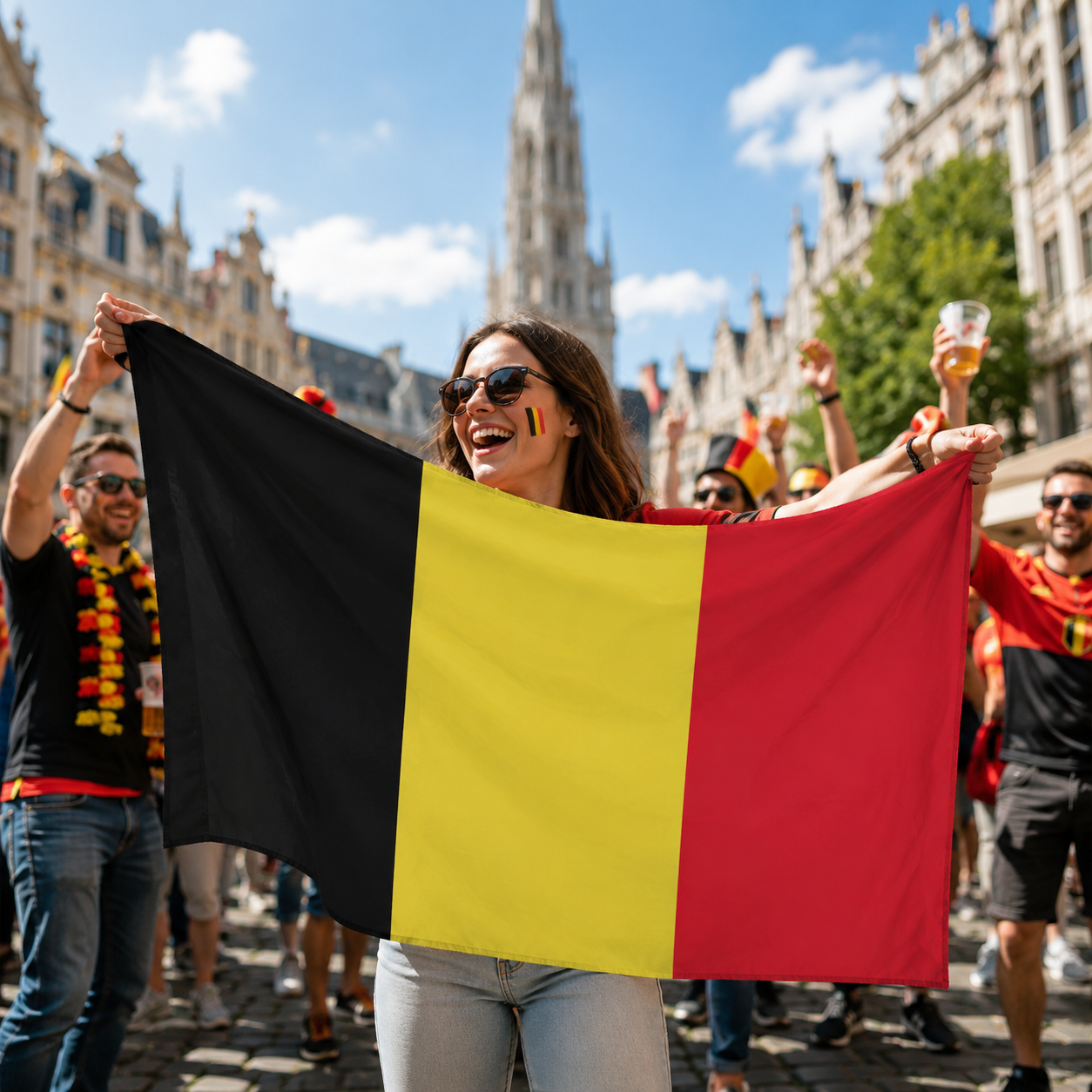 Belgium World Cup 2026 Wearable Body Flag 90x150 cm Fan Flag