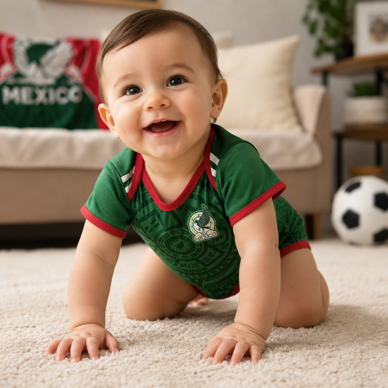 Mexico 2026 World Cup Infant Football Romper Bodysuit Home Away