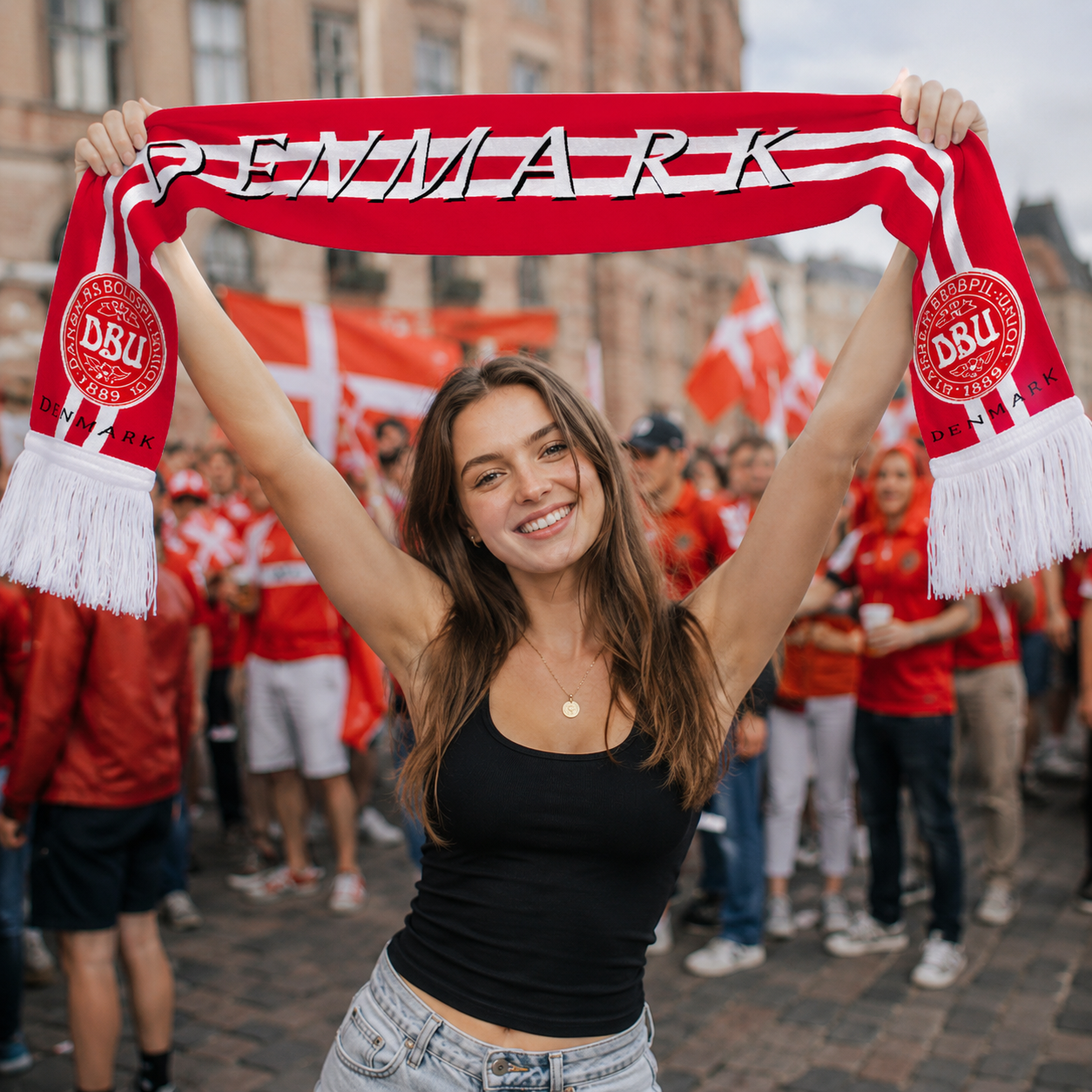 Denmark World Cup 2026 Fan Scarf National Team Supporter Scarf