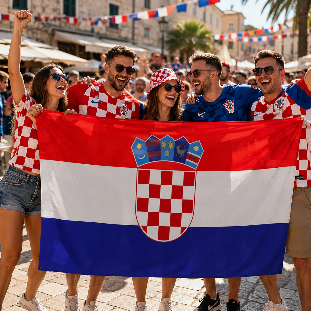 Croatia World Cup 2026 Wearable Body Flag 90x150 cm Fan Flag