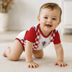 Infant Baby Football Romper Bodysuit Croatia 2026 World Cup Fan Apparel