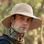 Breathable Wide Brim Sun Hat with UV Protection for Outdoor Use