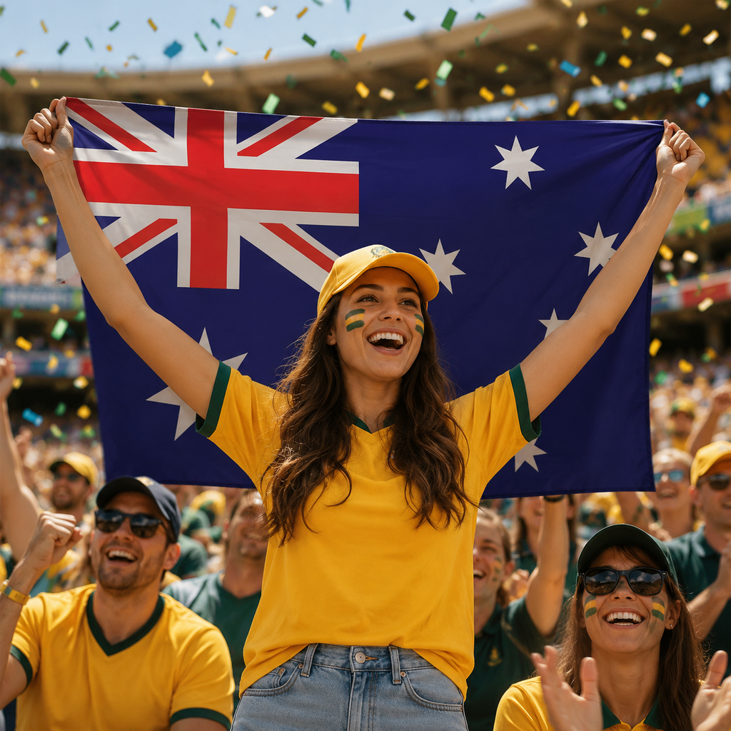 Australia 2026 World Cup Wearable Body Flag 90x150 cm Fan Flag