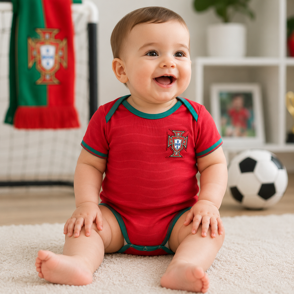 Baby Football Romper Bodysuit Portugal 2026 World Cup Home Away