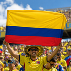 Colombia 2026 World Cup National Flag Rectangular Supporter Fan Flag