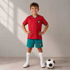 Kids Football Jersey Kit Home and Away Set Portugal 2026 World Cup