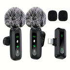 Wireless Lavalier Microphone Dual USB-C Recording System