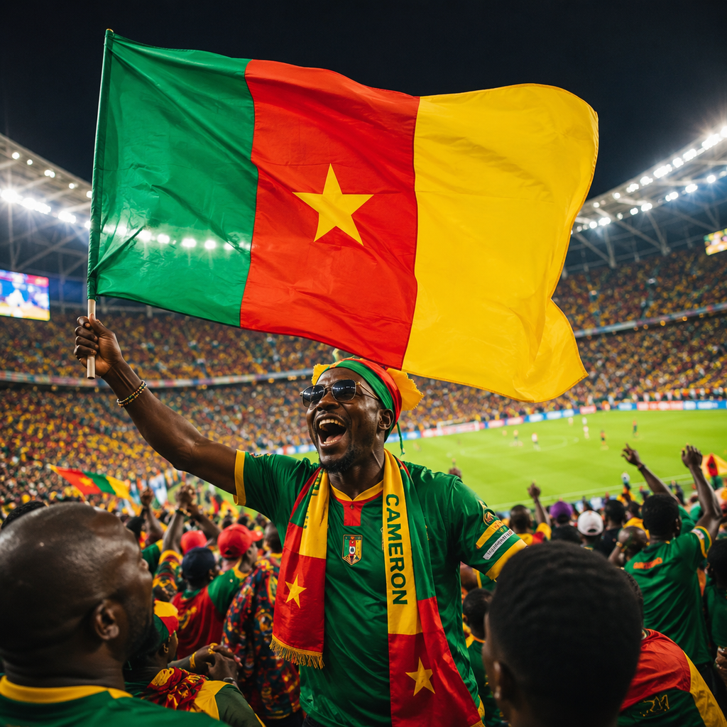 Cameroon 2026 World Cup Rectangular National Fan Flag
