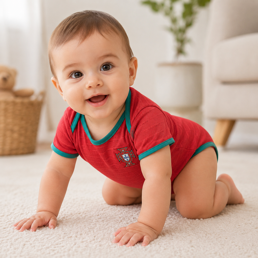 Baby Football Romper Bodysuit Portugal 2026 World Cup Home Away