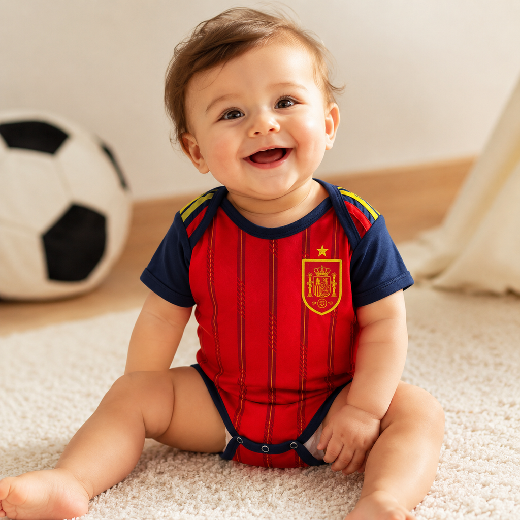 Baby Football Romper Infant Bodysuit Spain 2026 World Cup Home Away