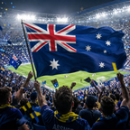 Australia 2026 World Cup National Flag Rectangular Supporter Fan Flag
