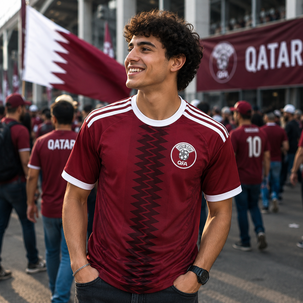 Qatar World Cup Jersey 2026 Mens Football Jersey