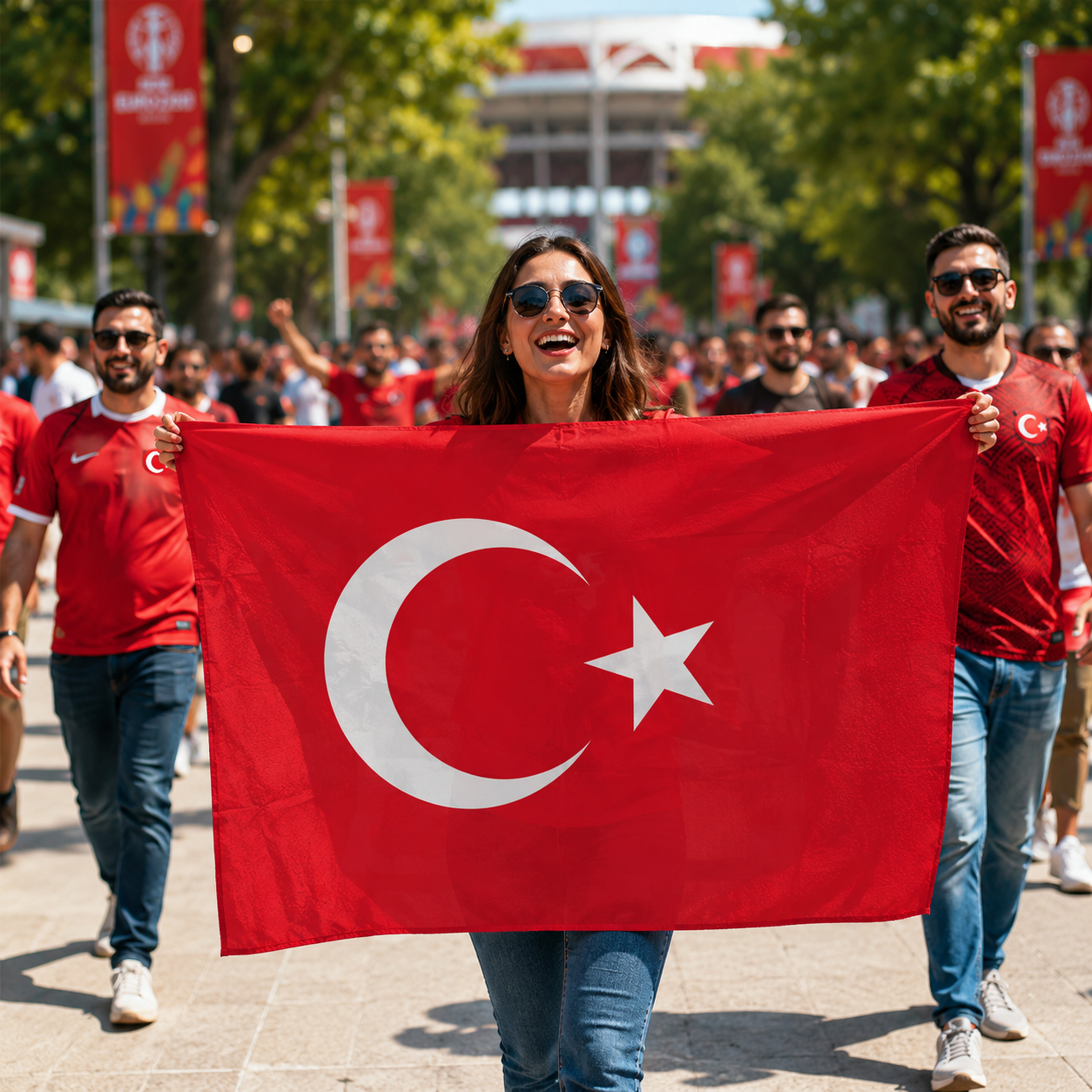 Turkey World Cup 2026 Wearable Body Fan Flag 90x150 cm