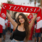 Tunisia 2026 World Cup Football Fan Scarf National Team Supporter Scarf