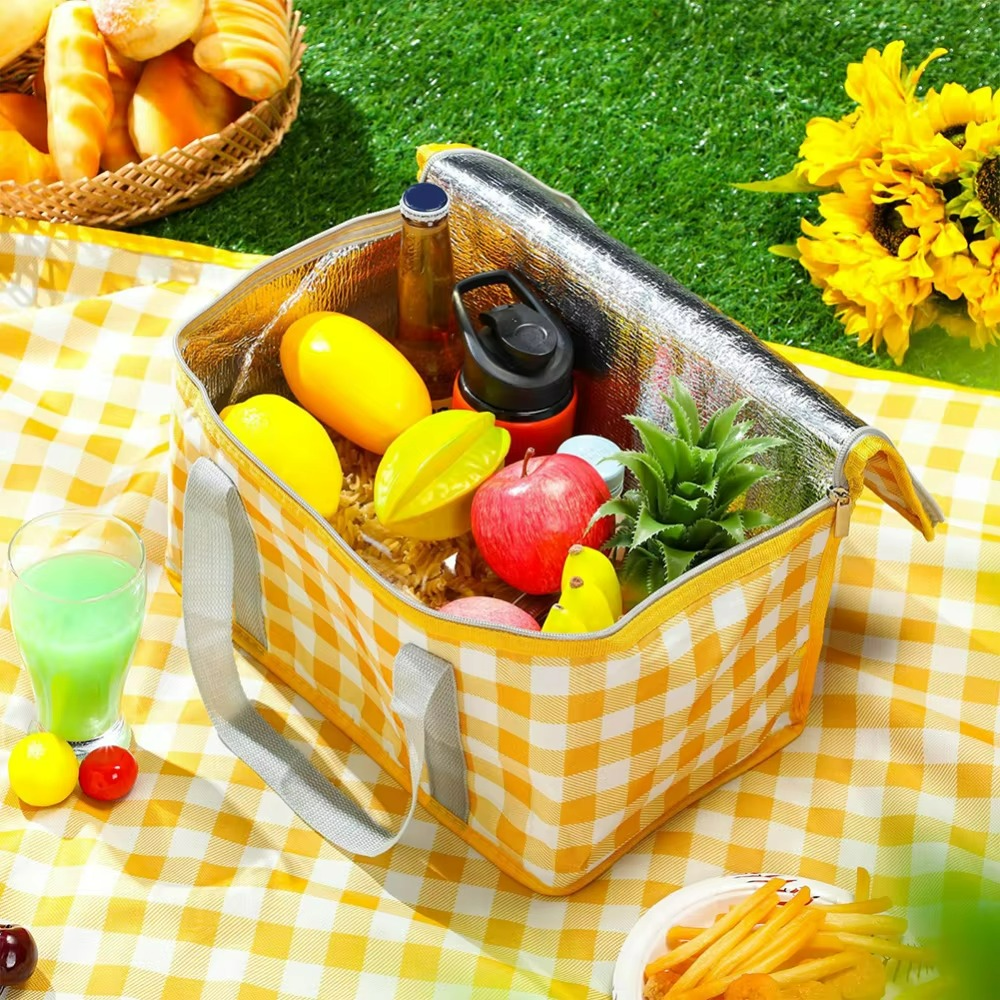 Insulated Picnic Cooler Bag Thermal Lunch Tote Soft Sided Cooler