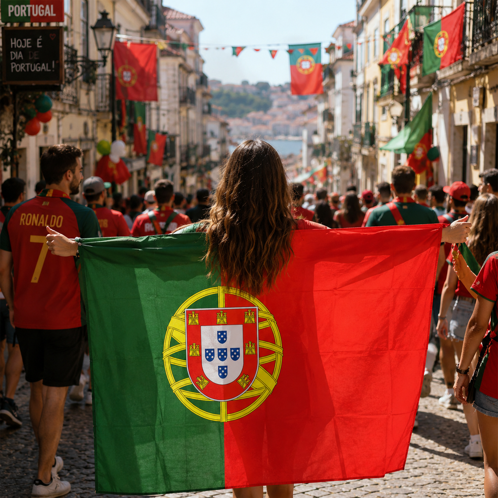 Portugal World Cup 2026 Wearable Body Fan Flag 90x150 cm