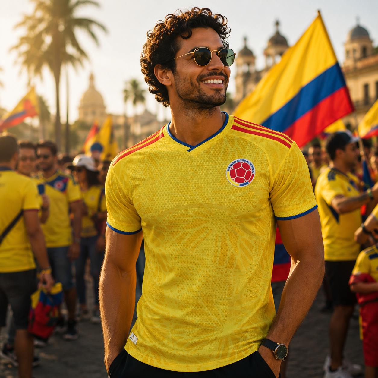 Colombia World Cup Jersey 2026 Mens Football Jersey Fan Shirt