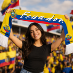 Ecuador World Cup 2026 Fan Scarf National Team Supporter Scarf