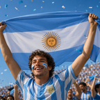 Argentina 2026 World Cup Rectangular National Supporter Fan Flag