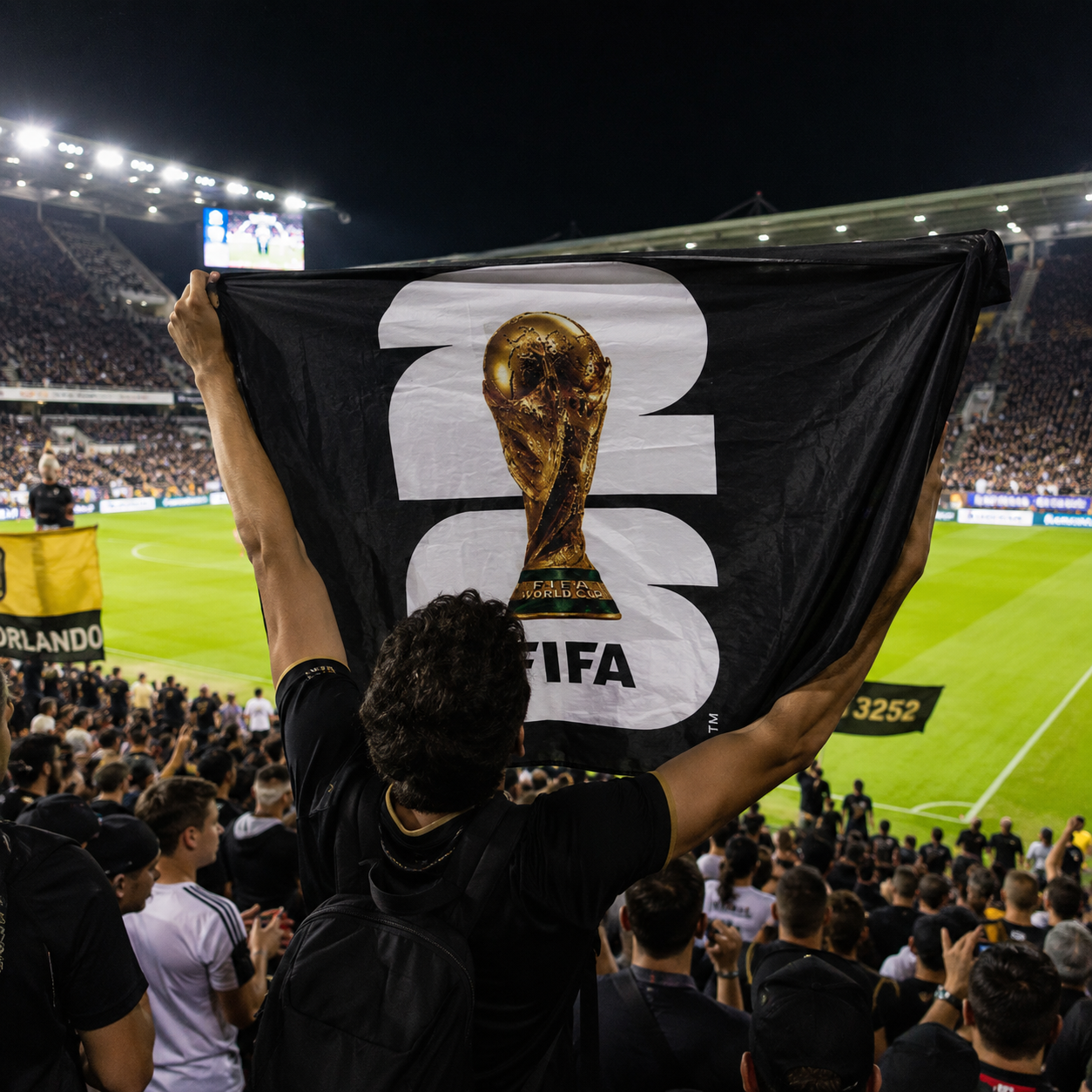 FIFA 26 World Cup 2026 Rectangular Supporter Fan Flag