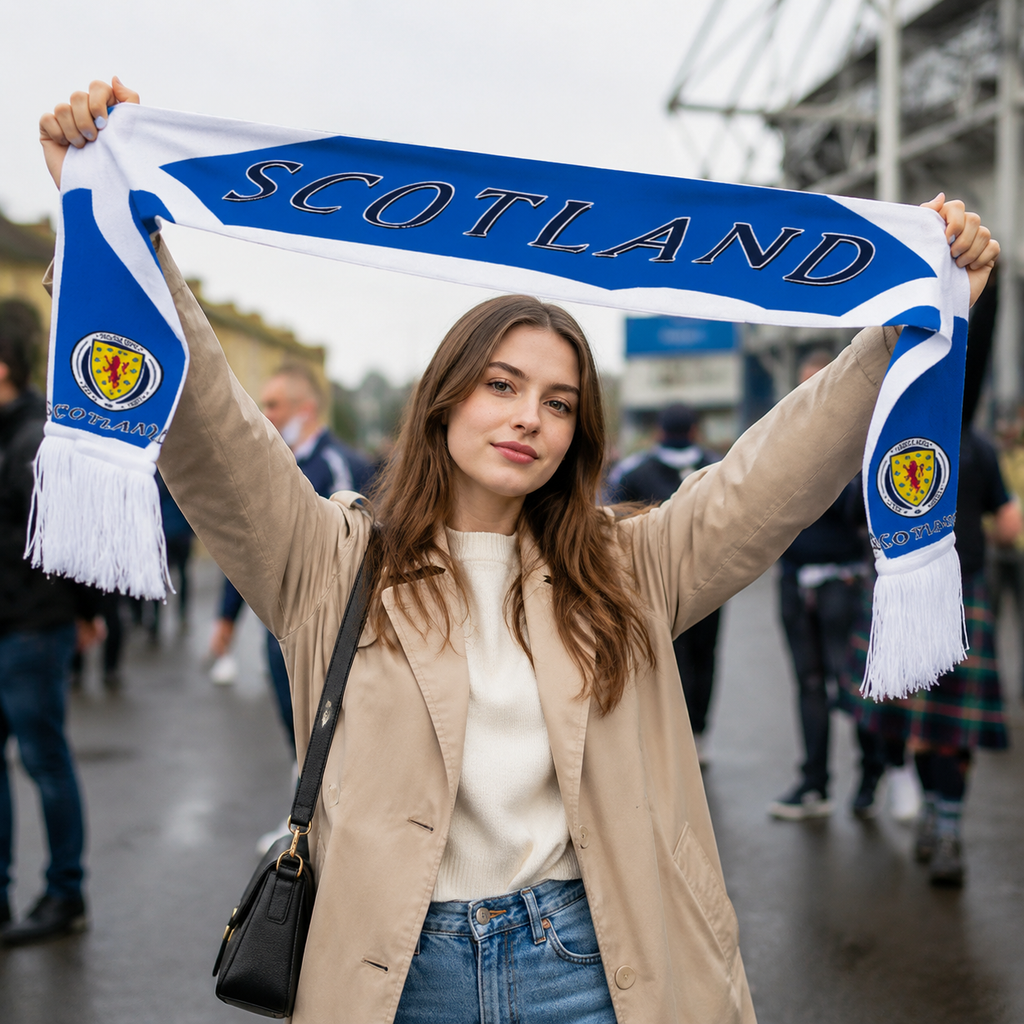 Scotland 2026 World Cup Football Fan Scarf National Team Supporter Scarf