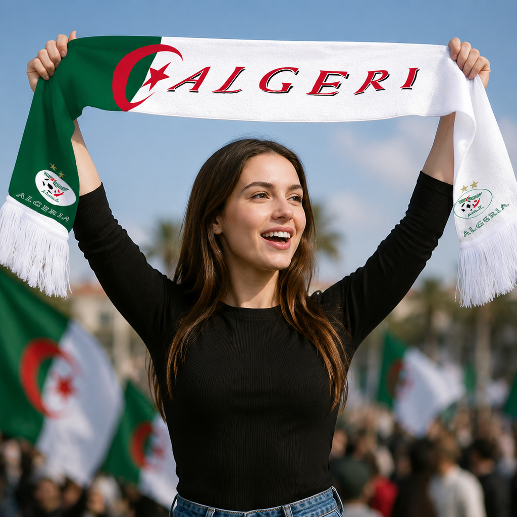 Algeria World Cup 2026 Fan Scarf National Team Supporter Scarf