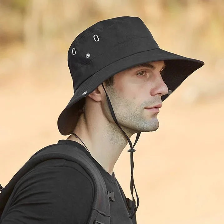 Breathable Wide Brim Sun Hat with UV Protection for Outdoor Use