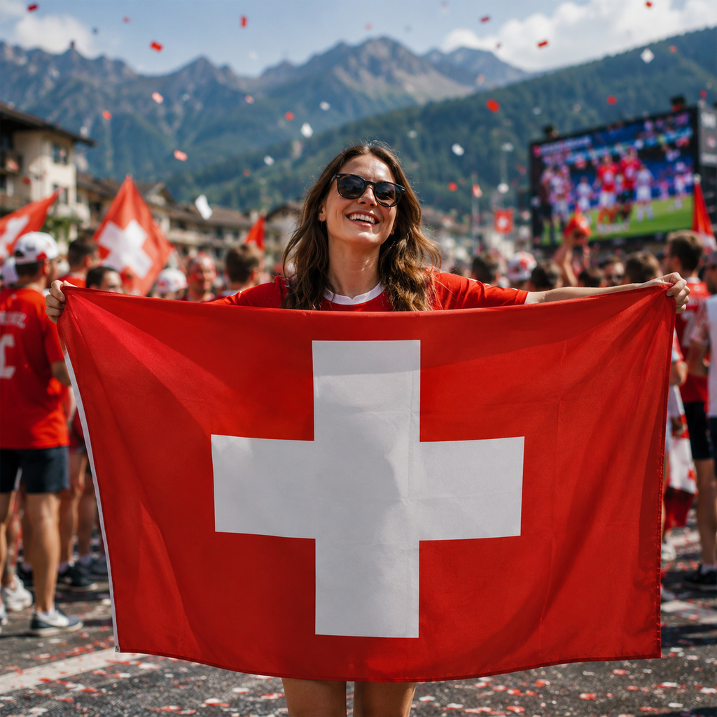 Switzerland 2026 World Cup Wearable Body Flag 90x150 cm Fan Flag
