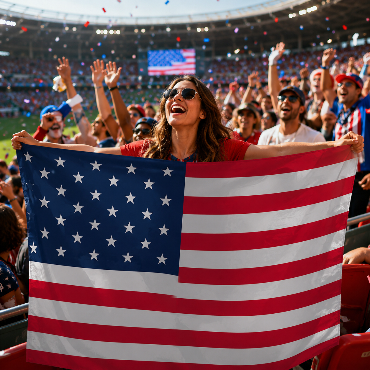 Wearable Fan Flag USA 2026 World Cup Body Flag 90x150 cm