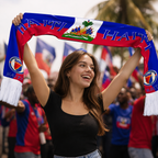 Haiti 2026 World Cup Football Fan Scarf National Team Supporter Scarf