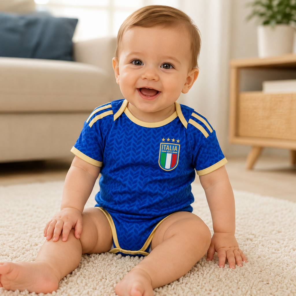 Baby Football Romper Infant Bodysuit Italy 2026 World Cup Fan Apparel