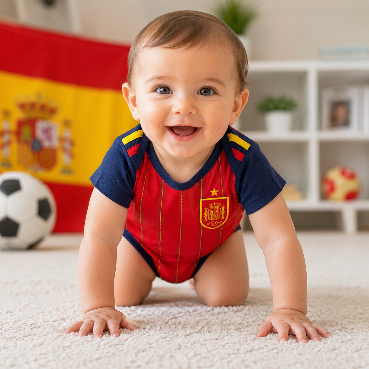 Baby Football Romper Infant Bodysuit Spain 2026 World Cup Home Away