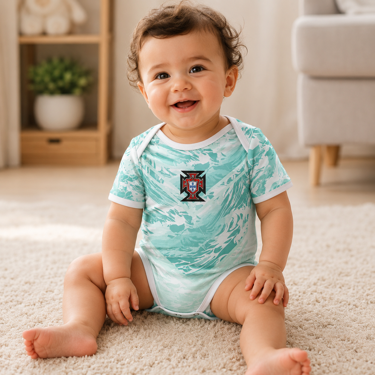Baby Football Romper Bodysuit Portugal 2026 World Cup Home Away