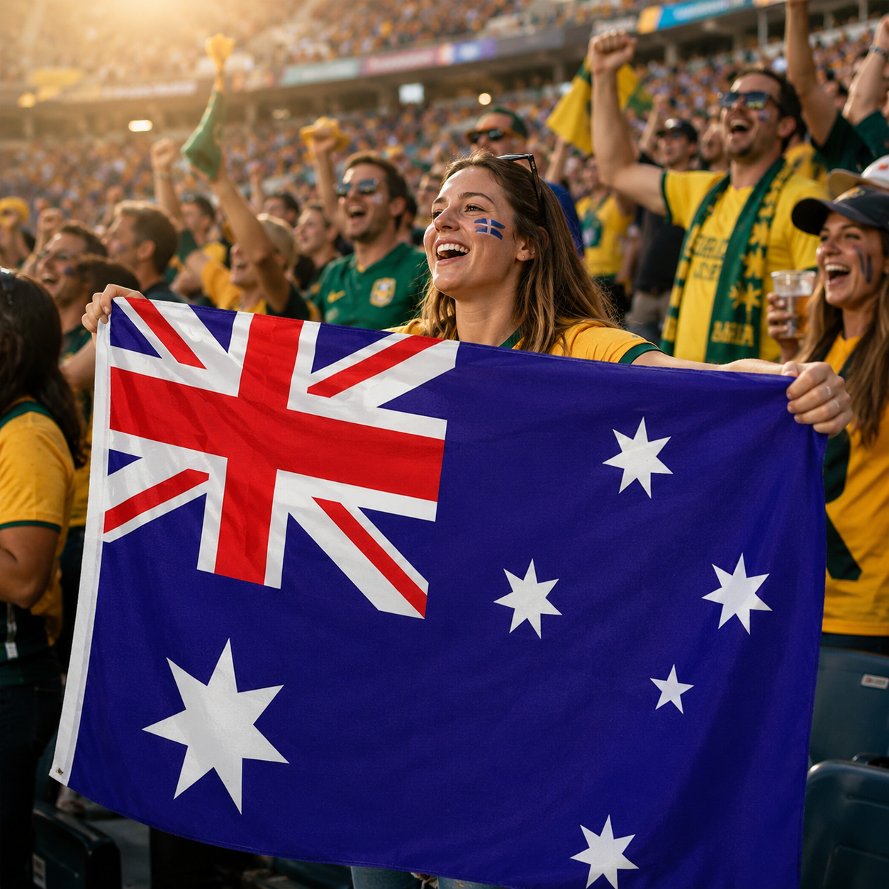 Australia 2026 World Cup Wearable Body Flag 90x150 cm Fan Flag