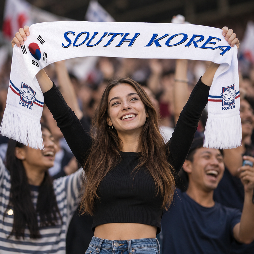 World Cup 2026 South Korea Fan Scarf National Team Supporter Scarf