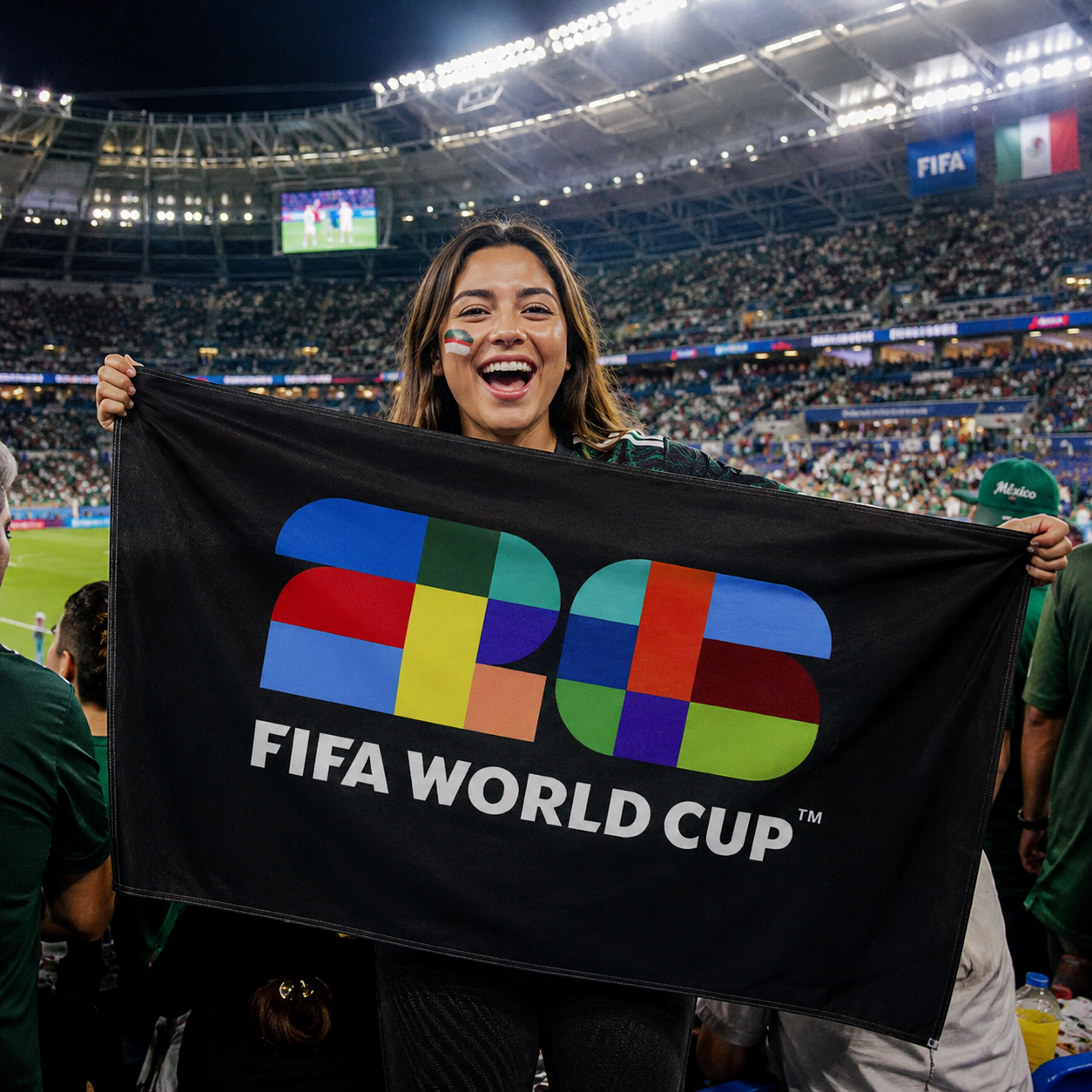 FIFA World Cup 2026 Rectangular Supporter Fan Commemorative Flag