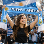Argentina 2026 World Cup Soccer Fan Scarf National Team Supporter Scarf