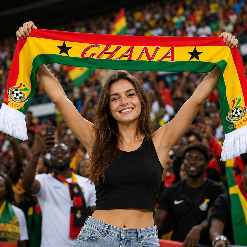 Ghana World Cup 2026 Fan Scarf National Team Supporter Scarf