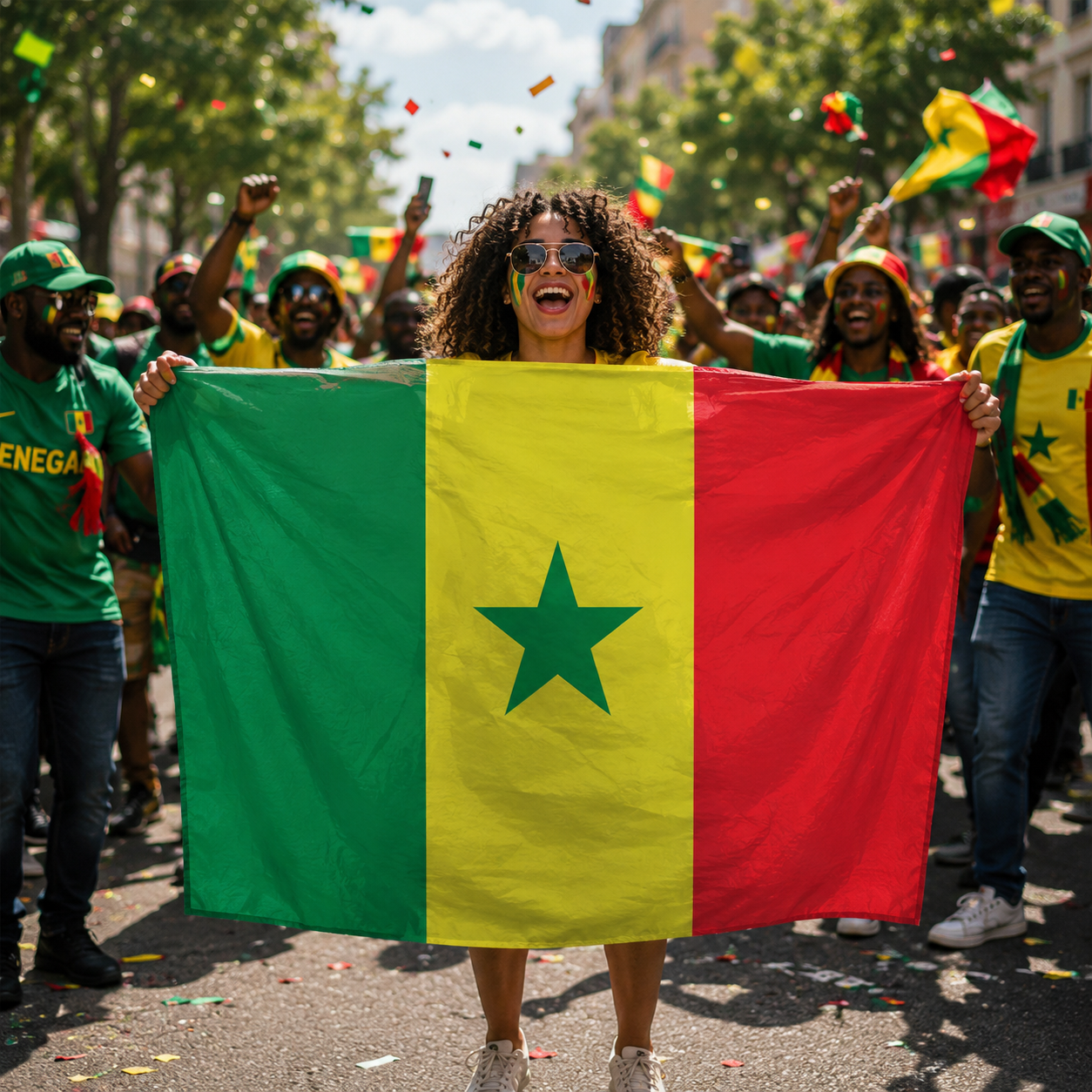 Senegal World Cup 2026 Wearable Body Flag 90x150 cm Fan Flag