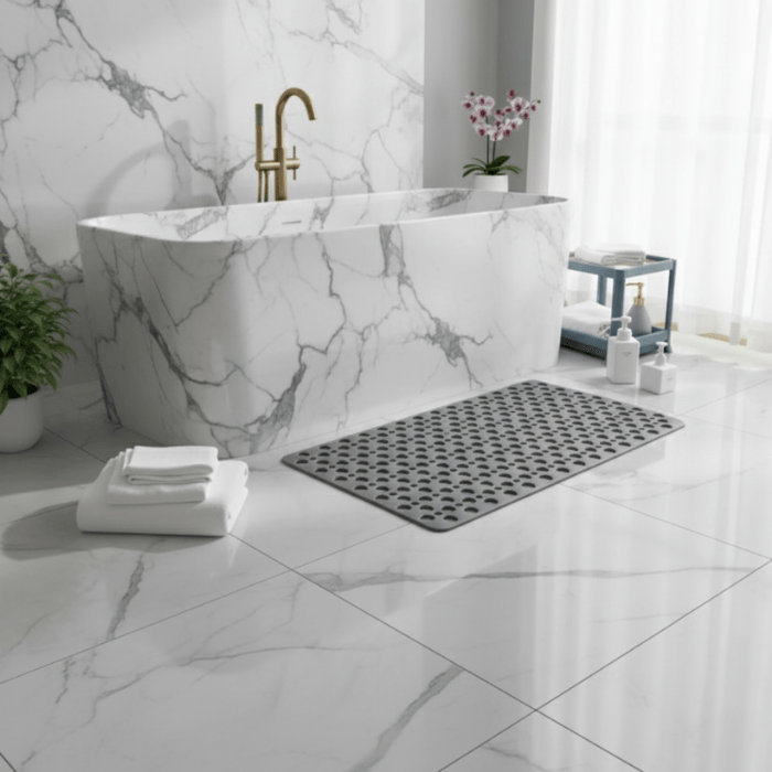 Square Anti Slip Shower Mat Bathroom Safety Bath Floor Rug