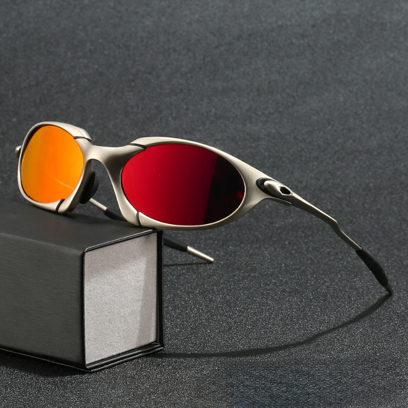 Men’s Polarized Sport Sunglasses Lightweight Metal Frame UV Protection
