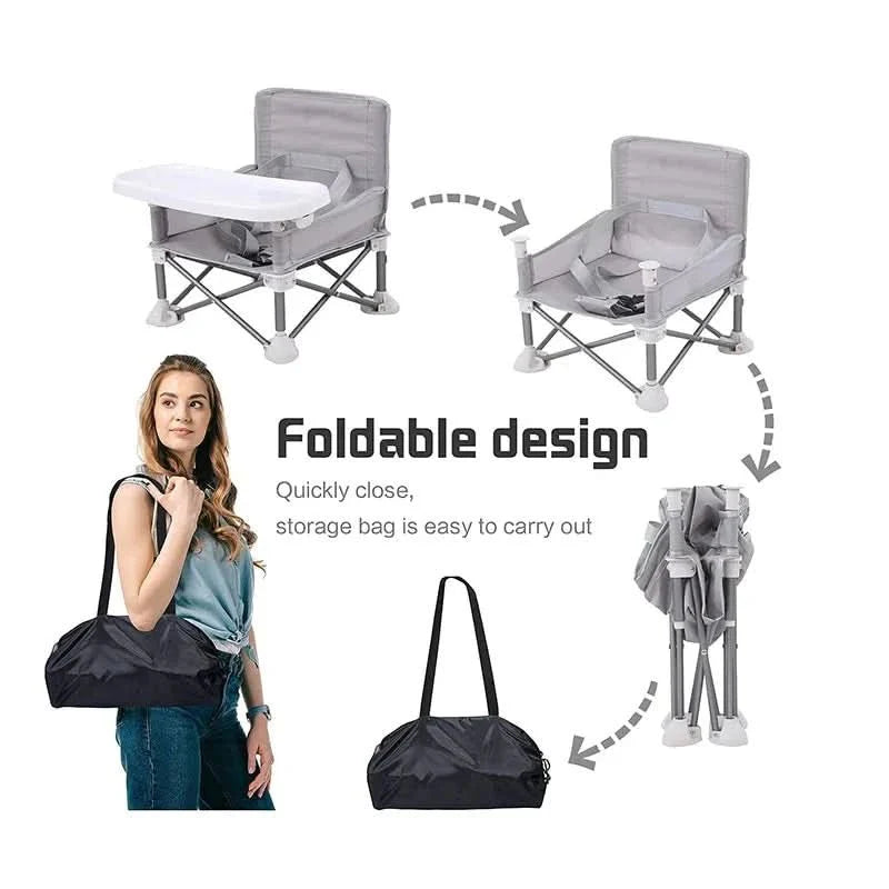 Portable Baby High Chair Seat Compact Child Safety Booster Seat