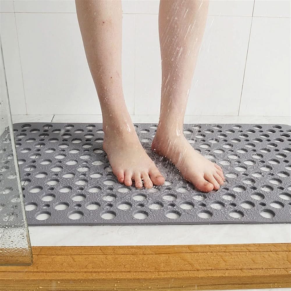 Square Anti Slip Shower Mat Bathroom Safety Bath Floor Rug