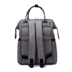 Diaper Backpack Quilted with Insulated Bottle Compartment