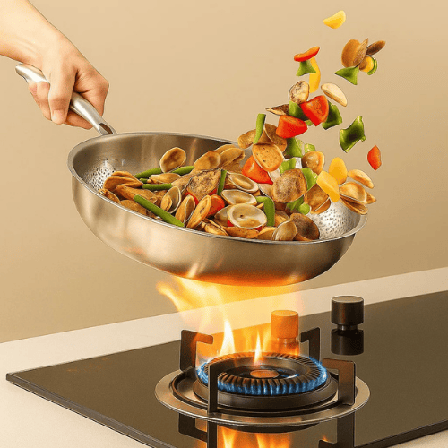 Titan Premium Titanium Frying Pan Non-Coated Circular Cookware